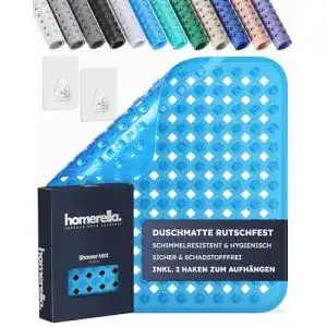 Duschmatte Homerella rutschfest Hautsensitiv 54×54 cm