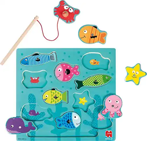 Angelspiel Goula Jumbo Spiele Magnetisch Holzspielzeug u. Puzzle