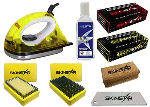 Skiwachs-Set SkinStar Starter Ski Wachs Set, Wachsbügeleisen
