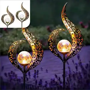 Solar-Fackel Gadgy Set von 2 Solarlampen für Außen Flamme