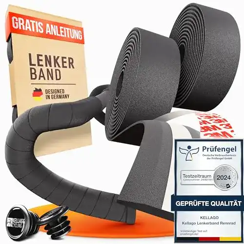Lenkerband Kellago Langlebiges Profi in schwarz Griffband