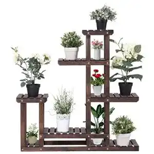 Pflanzenregal COSTWAY Blumenregal, Blumenständer 100x25x97cm
