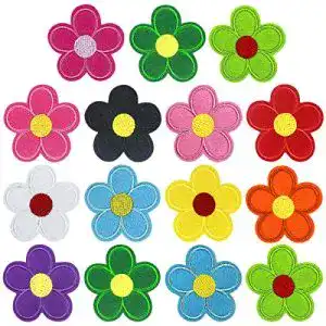 Filzblume WEONE 26 Stücke Bügelflicken Set, Sonnenblume