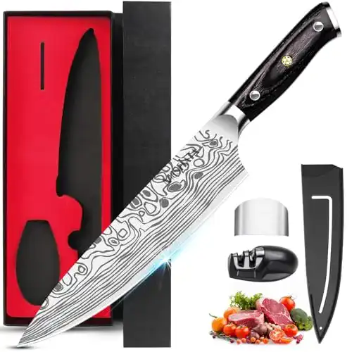 Kochmesser MOSFiATA, Küchenmesser 20CM Allzweckmesser