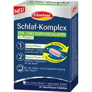 Melatonin Schaebens, SchlafKomplex 33 g, Neutral, 30 Stück