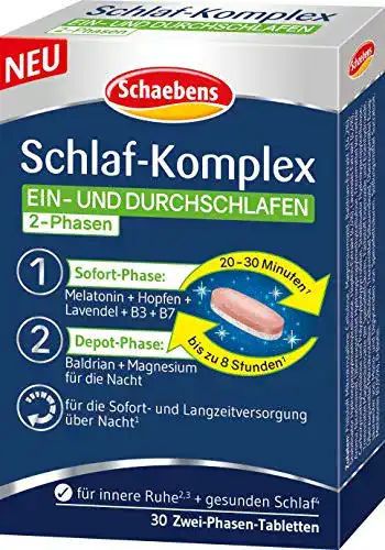 Melatonin Schaebens, SchlafKomplex 33 g, Neutral, 30 Stück