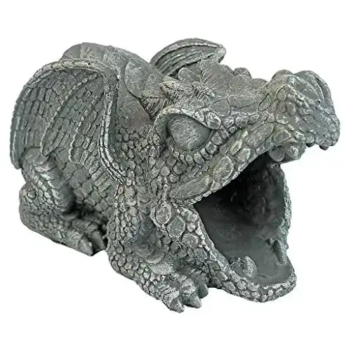 Wasserspeier Design Toscano Darian, der Drache, Regenrohrauslass