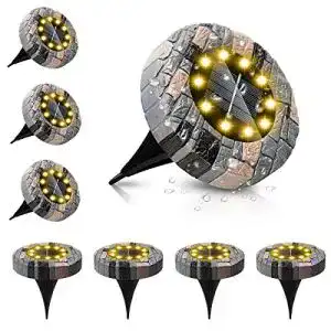 Solar-Bodenleuchten ZumYu Solar Bodenleuchte 8 Stück – 10 LEDs