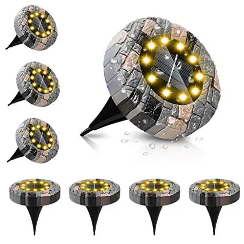 Solar-Bodenleuchten ZumYu Solar Bodenleuchte 8 Stück – 10 LEDs