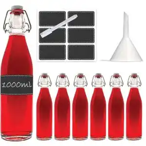 Bügelflaschen casavetro Bügelflasche 6 x 1000ml, durchsichtig