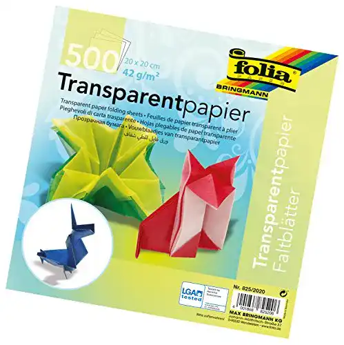 Origami-Papier folia 825/2020 – Transparentpapier – Faltblätter