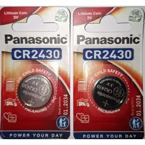 CR2430 Panasonic Knopfzellen 3V, Lithium, 2 Stück