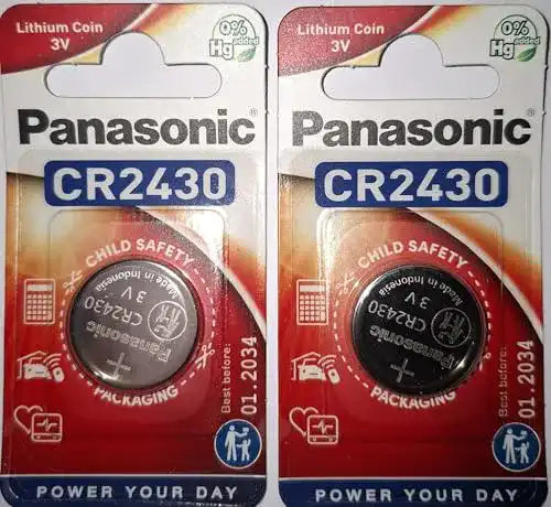 Die beste CR2430 Panasonic Knopfzellen 3V, Lithium, 2 Stück 2026 Test Bestseller CR2430 Panasonic Knopfzellen 3V, Lithium, 2 Stück
