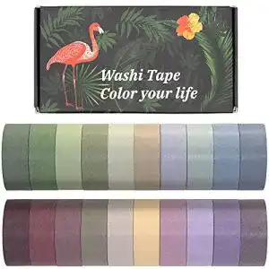 Washi Tape Agutape 20 Rollen set, Masking Tape Klebeband Bunt