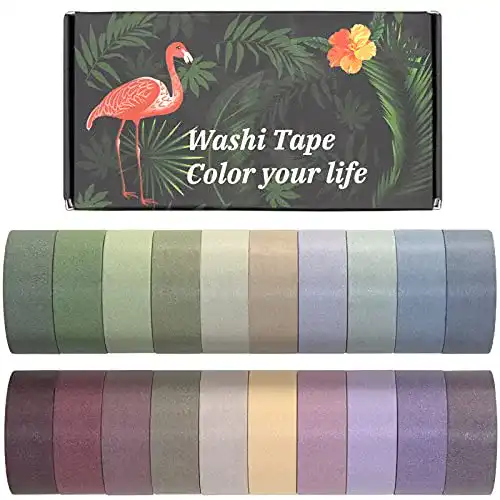 Washi Tape Agutape 20 Rollen set, Masking Tape Klebeband Bunt