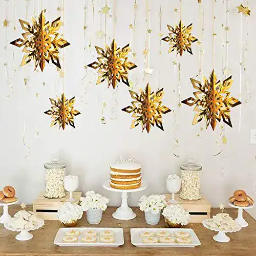 Faltstern StarTreene 6Pcs Set Weihnachtshängerdekoration