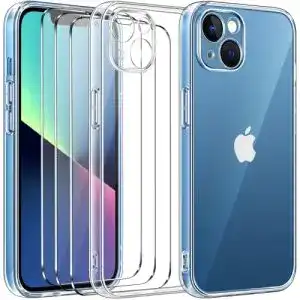 iPhone-13-Hülle ivoler 4-in-1 Hülle mit 3 Stück Panzerfolie