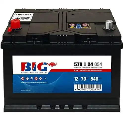 Autobatterie 70Ah BIG 12V Starterbatterie