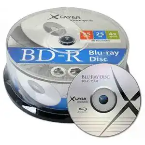 Blu-ray-Rohling Xlayer BD-R Rohlinge, 4x Speed, 25GB, 25er Pack