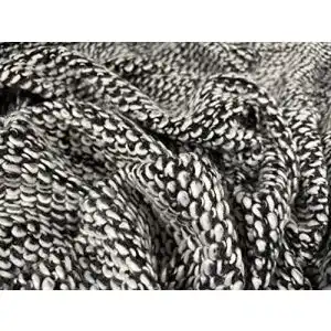 Bouclé-Stoff Generic Weicher , schwere Wollmischung, Meterware, Grau