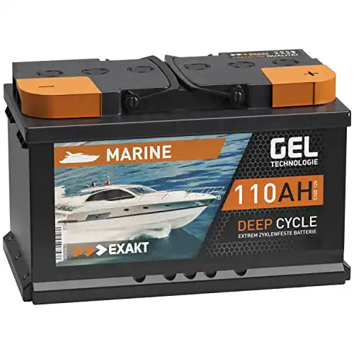 Versorgungsbatterie Exakt GEL Batterie 12V 110Ah Bootsbatterie
