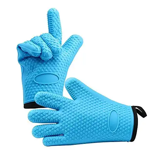 Silikon-Ofenhandschuhe feifuns Silikon Ofenhandschuhe