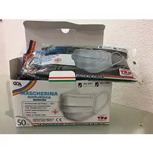 OP-Maske schwarz GDA 50 Stück Medizinischer OP Masken TYP II