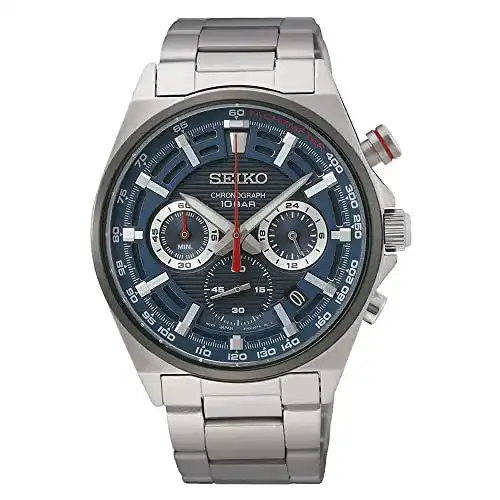 Seiko-Chronograph Seiko Herren-Uhr Quarz Edelstahl