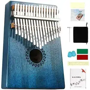 Kalimba FLSEPAMB 17 Schlüssel, Instrument mit Stimmhammer
