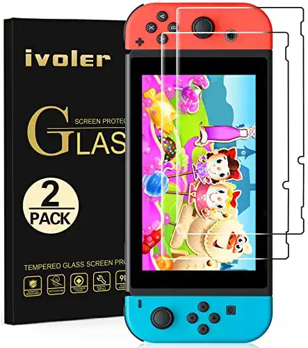 Nintendo-Switch-Schutzfolie ivoler [2 Stücke] Schutzfolie