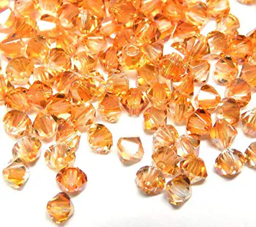 Bastelperlen Perlin 40stk Preciosa Böhmische Kristallperlen 4mm