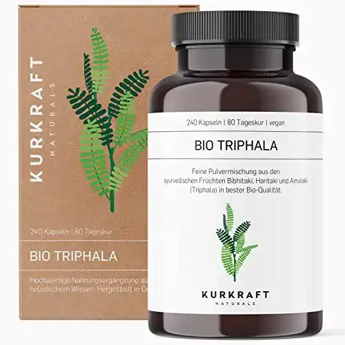 Triphala Kurkraft ® Bio (180 Kapseln), 500mg