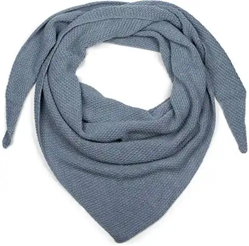 Dreieckstuch styleBREAKER Damen XXL mit Reiskorn Strickmuster