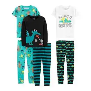 Pyjama Simple Joys by Carter’s 6-piece Snug Fit Cotton Pajama Set