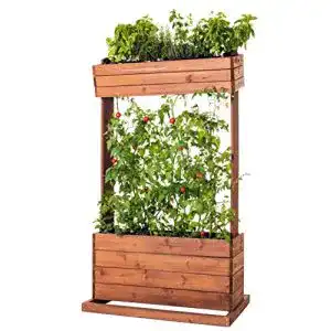 Stufen-Hochbeet matrasa Hochbeet mit Rankseilen Cube 2