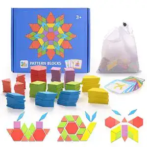 Lernspielzeug ab 3 Jahre HellDoler Holzpuzzles Geometrisch