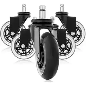 Bürostuhl-Rollen autumndeer Rollerblade Style Gummi, Set von 5