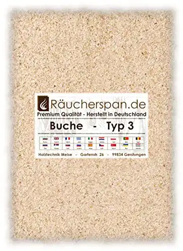 Buchenspäne Räucherspan.de Räuchermehl Buche Typ 3