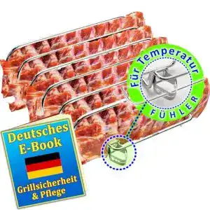 Spareribs-Halter Premiala Rippchenhalter Edelstahl 6 RIPP