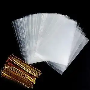 Cellophantüten Faburo 200pcs Klar 8x12cm Süßigkeiten Tütchen