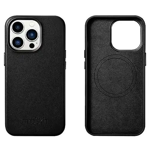 iPhone-14-Pro-Leder-Case Mobiskin kompatibel mit Apple iPhone