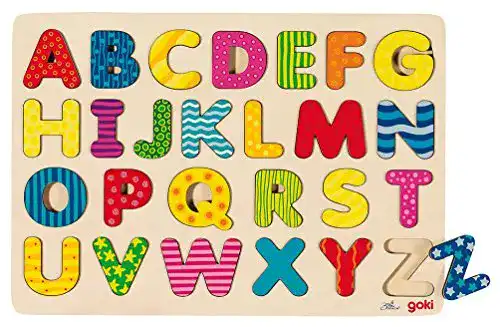 Holzpuzzle goki 57672 – Alphabetpuzzle