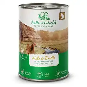 Getreidefreies Nassfutter (Katze) Müller`s Naturhof FUTTER VOM