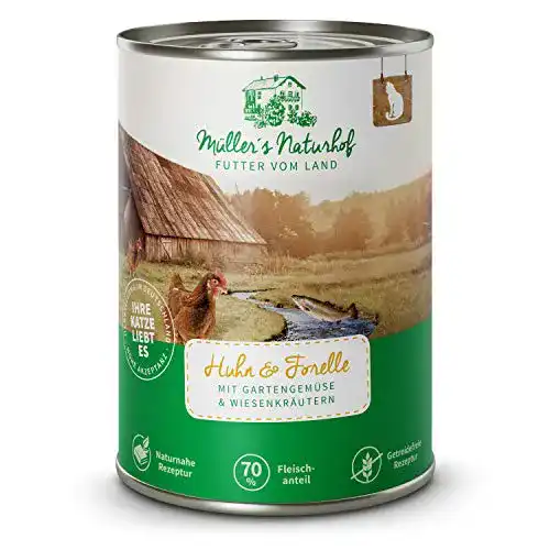 Die beste Getreidefreies Nassfutter (Katze) Müller`s Naturhof FUTTER VOM 2026 Test Bestseller Getreidefreies Nassfutter (Katze) Müller`s Naturhof FUTTER VOM