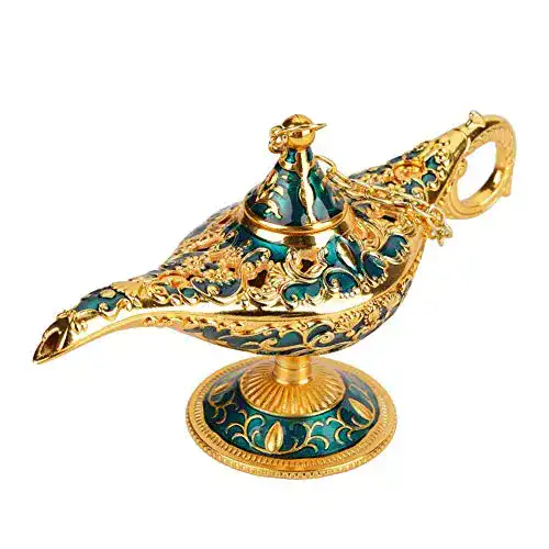 Wunderlampe MAGT Aladdin Lampe, Metall geschnitzt