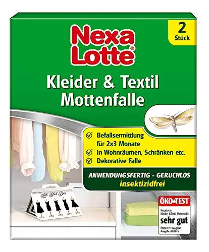 Kleidermottenfalle Nexa Lotte Kleider- & Textil-Mottenfalle, 2 Fallen