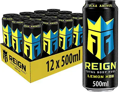 Energy-Drink(s)-ohne-Zucker Reign Lemon HDZ, 12×500 ml
