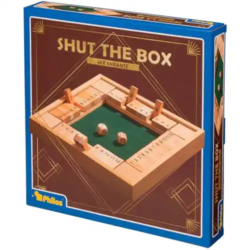 Shut the Box Philos 3281, 12er, für 1-4 Personen, Würfelspiel