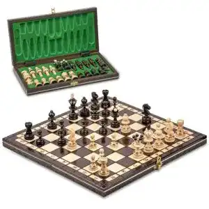 Schachbrett Amazinggirl Schachspiel Schach Holz hochwertig