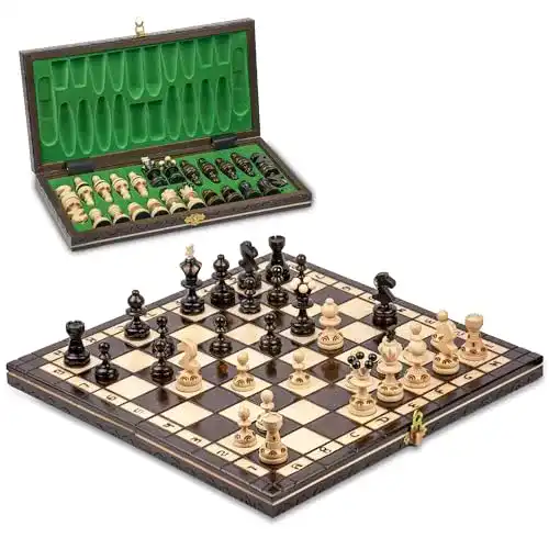 Schachbrett Amazinggirl Schachspiel Schach Holz hochwertig